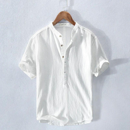 Ami Men's Shirt | Cotton Blend, Casual Henley 0