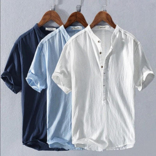 Ami Men's Shirt | Cotton Blend, Casual Henley 1