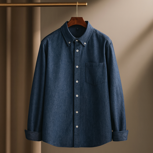 Ari Men's Button-Up Shirt | 100% Cotton, Lightweight Layering 0