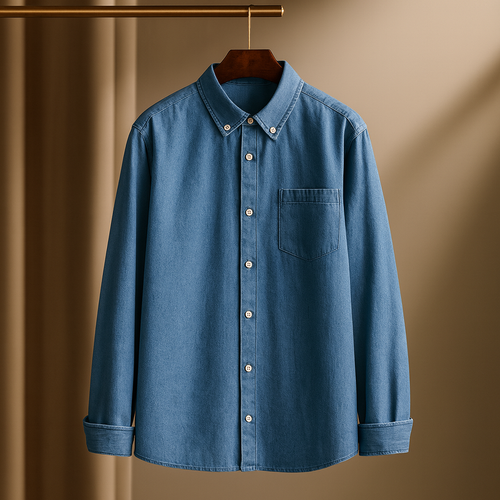 Ari Men's Button-Up Shirt | 100% Cotton, Lightweight Layering 1