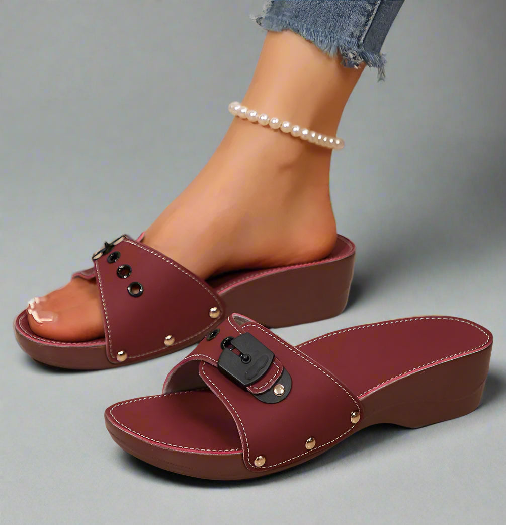 Ava Women's Heeled Slides | Adjustable Comfort 7