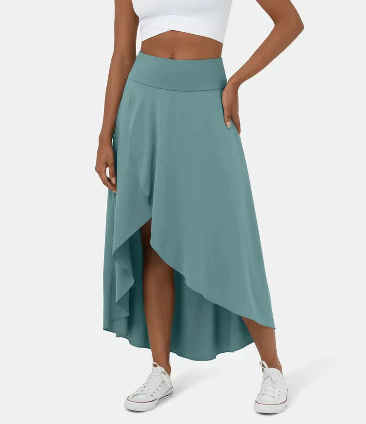 Avencea Women's Midi Skirt | Quick-Drying with Built-In Shorts 0