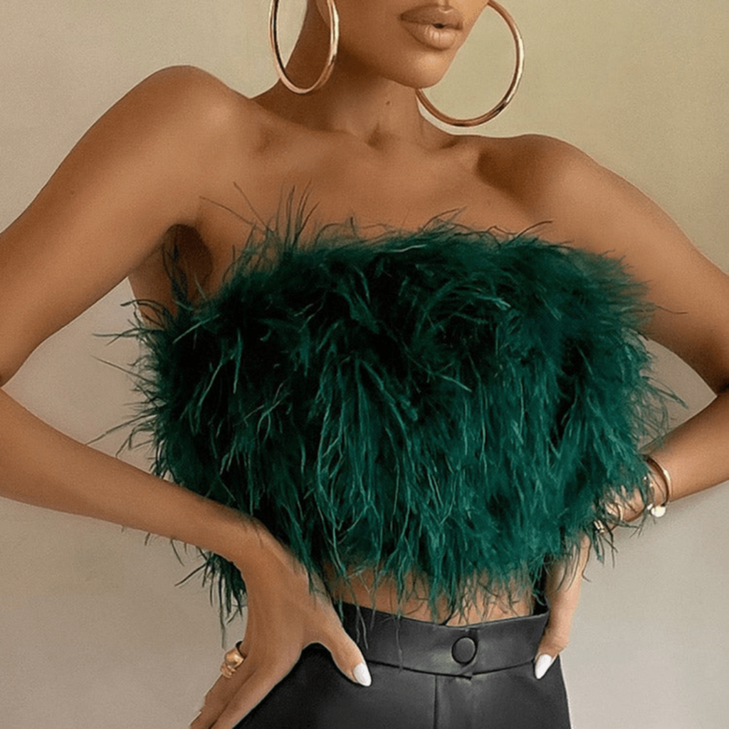 Bella Women's Bandeau Top | Textured Design 8