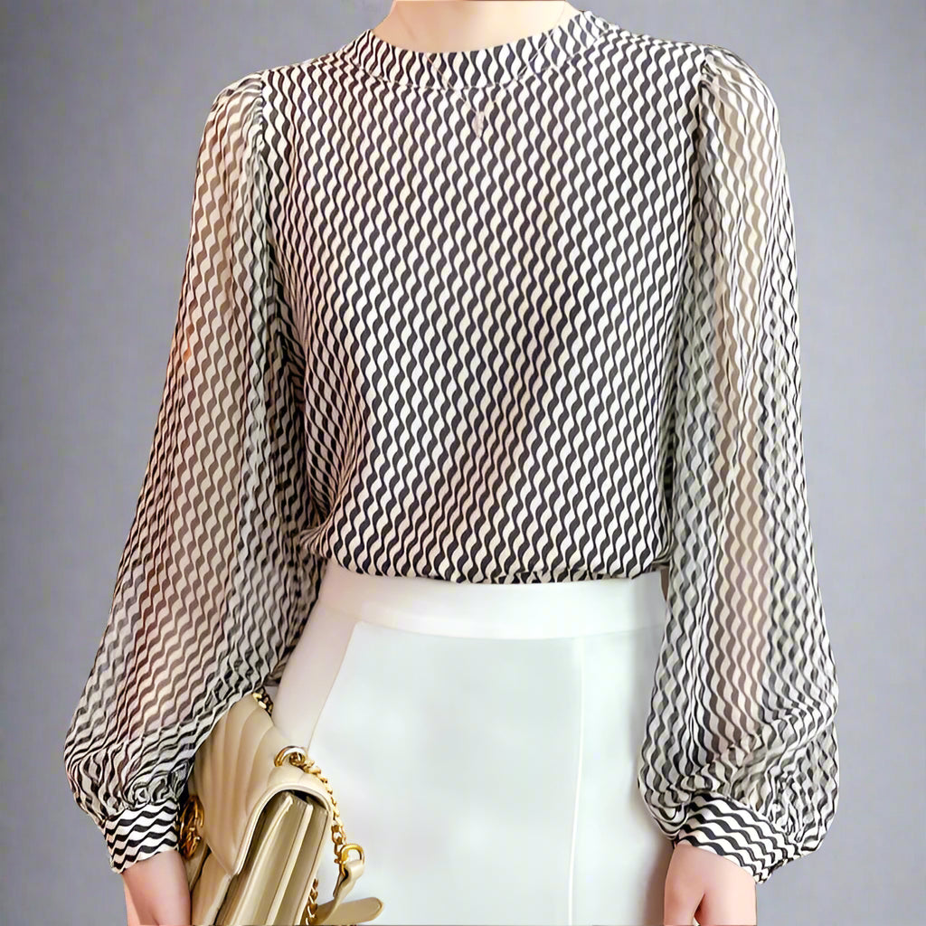 Bella Women's Blouse | Lightweight Chiffon, Relaxed Fit Summer Top 0