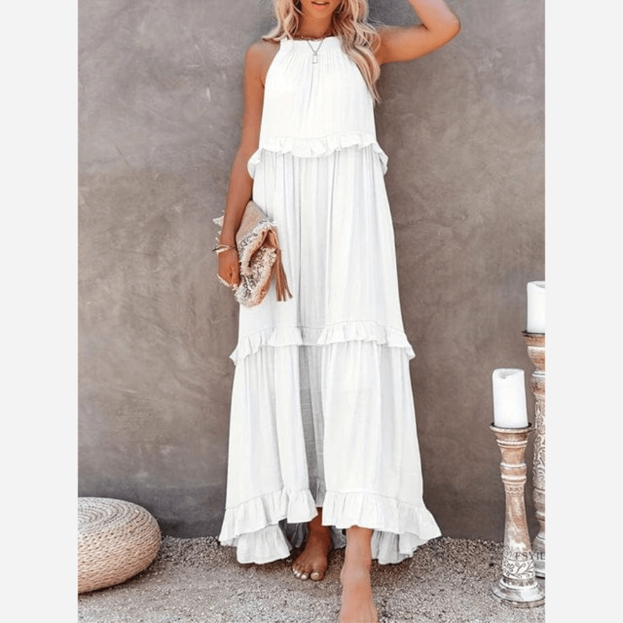 Bella Women's Maxi Dress | Lightweight Polyester, Boho Style 1