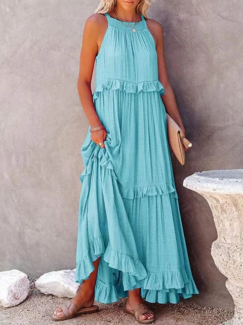 Bella Women's Maxi Dress | Lightweight Polyester, Boho Style 6