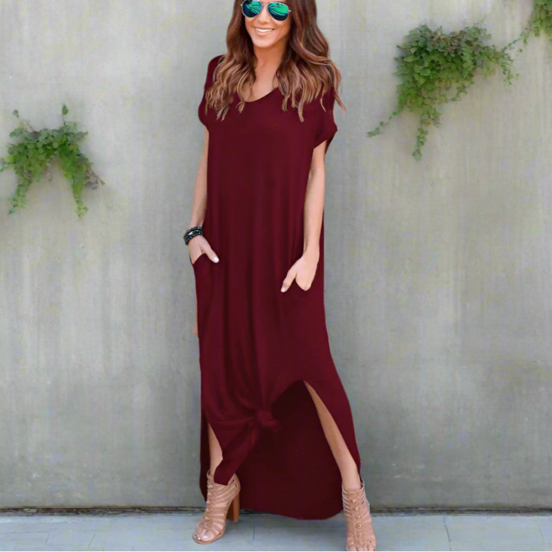 Cali Women's Maxi Dress | V-Neck, Boho Style, Plus Size Available 5