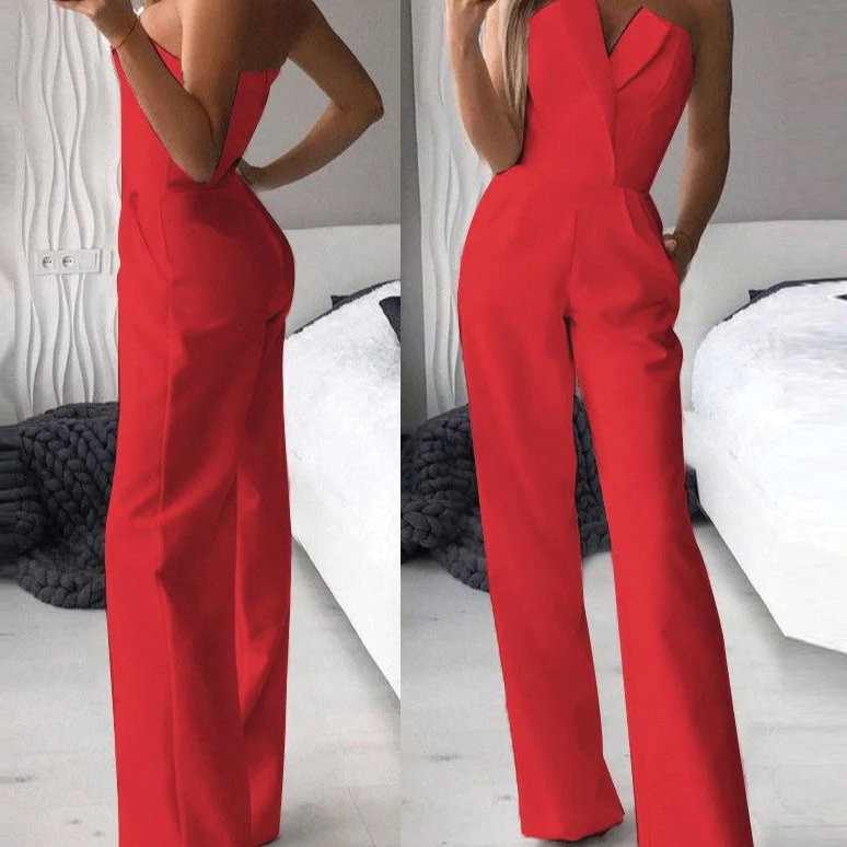 Eli Women's Jumpsuit | 100% Polyester, Elegant Sleeveless Design 3