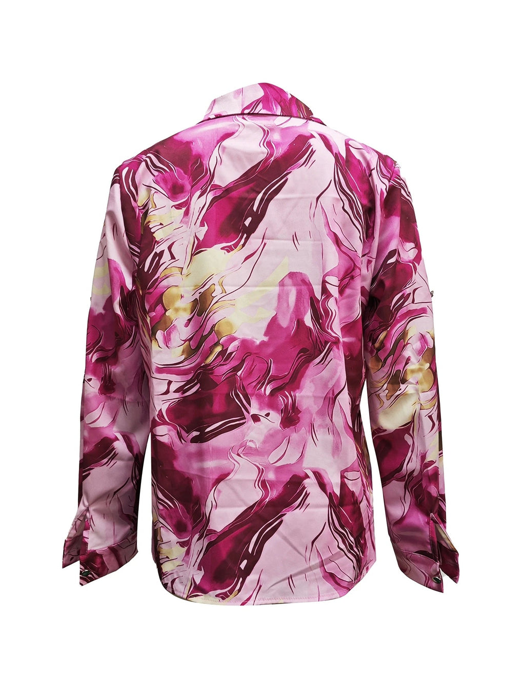 Elysia Women's Blouse | Satin Silk Blend, Flowy Fit 5