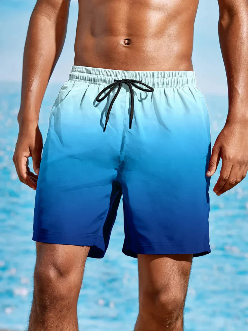 Glen Men's Beach Shorts | Quick-Drying Gradient Design 0