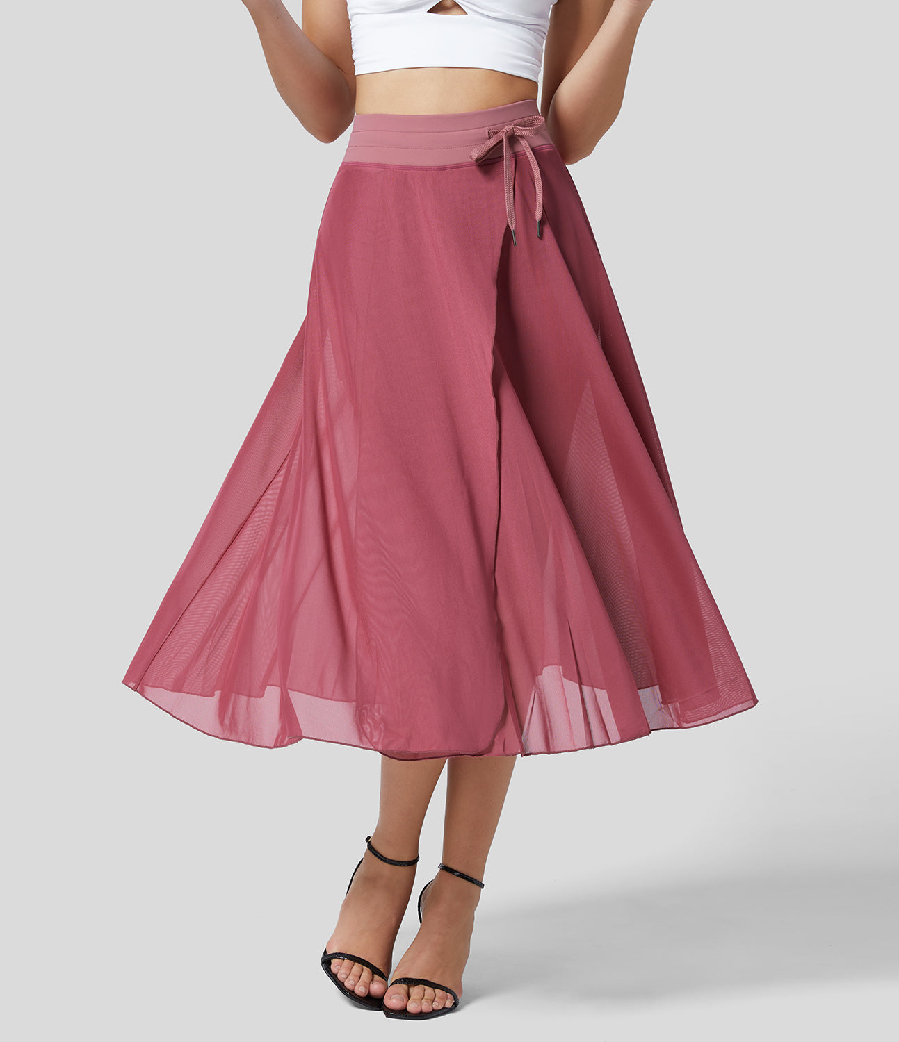 Hana Women's Midi Skirt | High-Waisted 2-in-1 Design 10