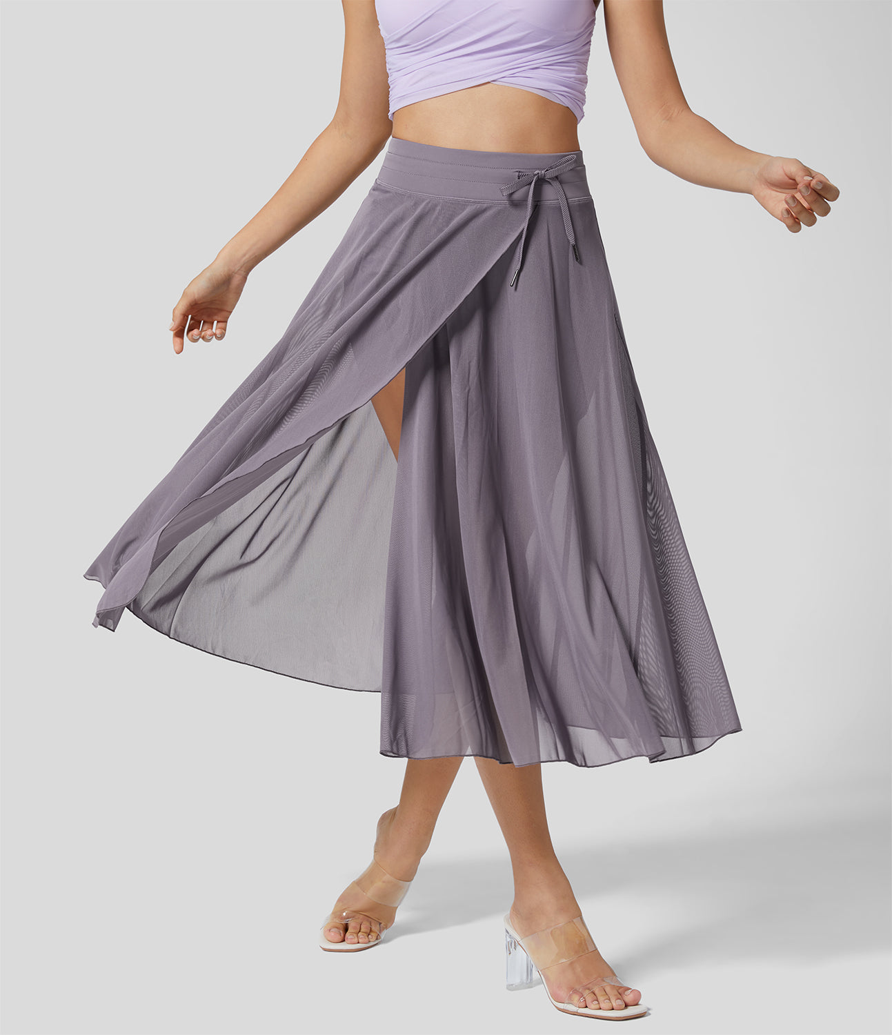 Hana Women's Midi Skirt | High-Waisted 2-in-1 Design 12