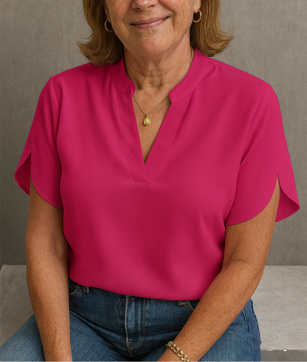 Haven Women's Blouse | Breathable Polyester, V-Neck Summer Top 4