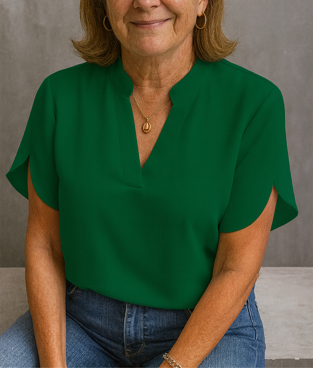 Haven Women's Blouse | Breathable Polyester, V-Neck Summer Top 7