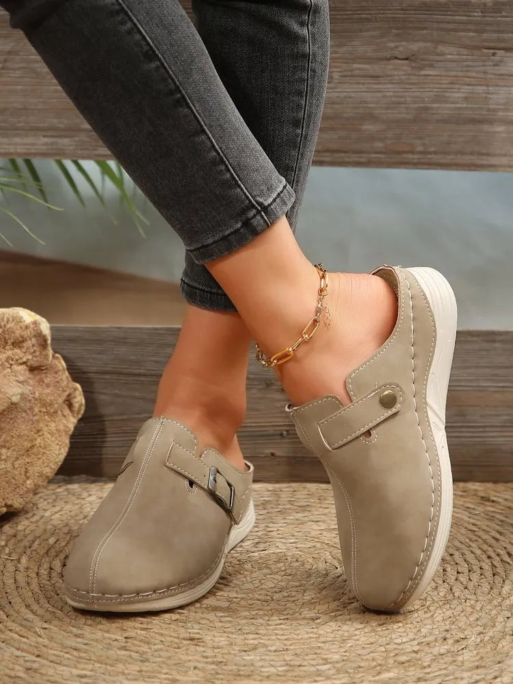 Heidi Women's Sandals | Elegant Wedge Design with Metal Rivets 8