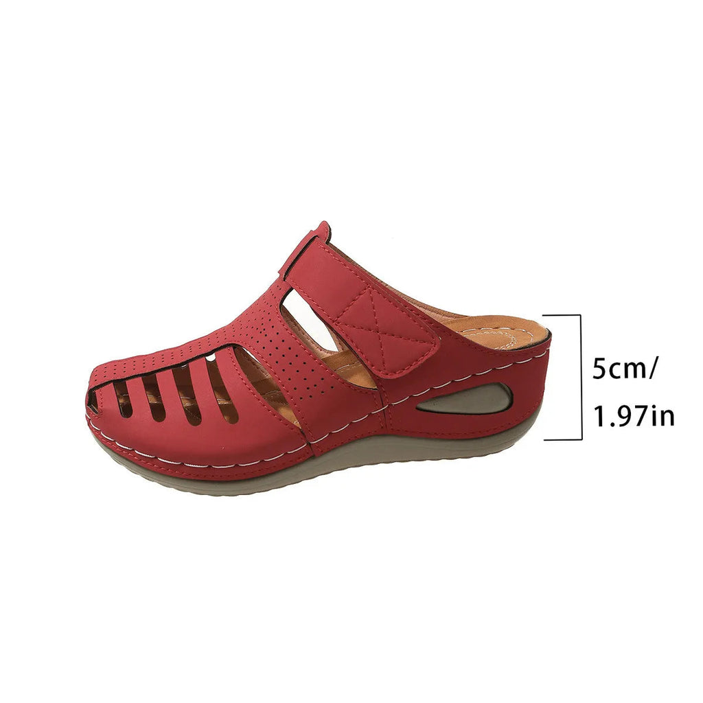 Heidi Women's Wedge Sandals | Breathable PU, Stylish Design 3