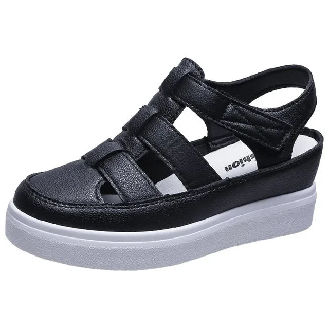 Heidi Women's Wedge Sandals | PU Leather Gladiator Design 0