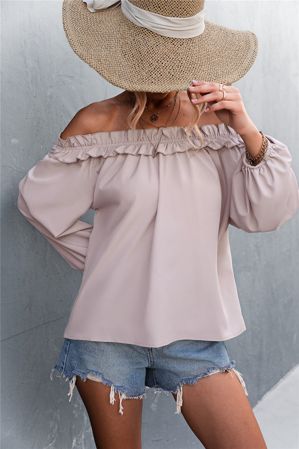 Hera Women's Blouse | Off-The-Shoulder Ruffle Design for Summer 4