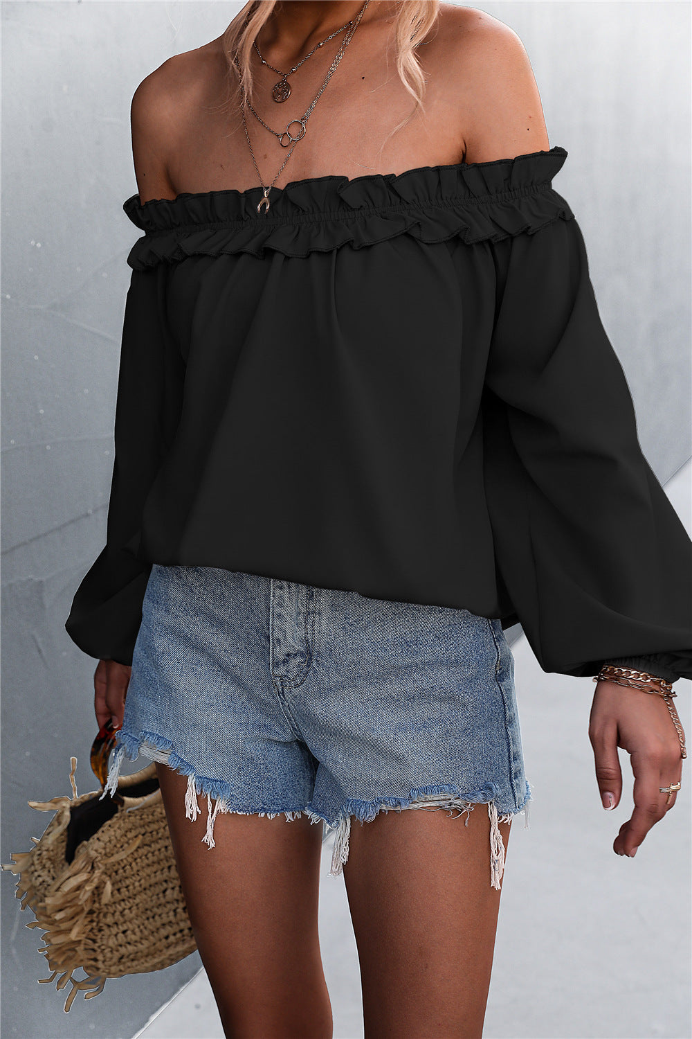 Hera Women's Blouse | Off-The-Shoulder Ruffle Design for Summer 5