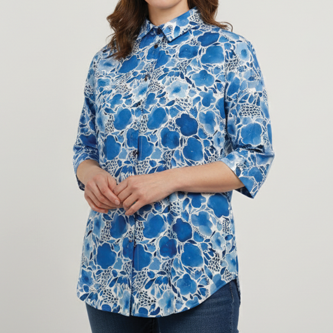 Raven Women's Blouse | Lightweight Polyester Summer Top 3