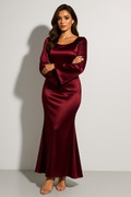 Rina Women's Evening Gown | Long Sleeve, Elegant Maxi Dress 0