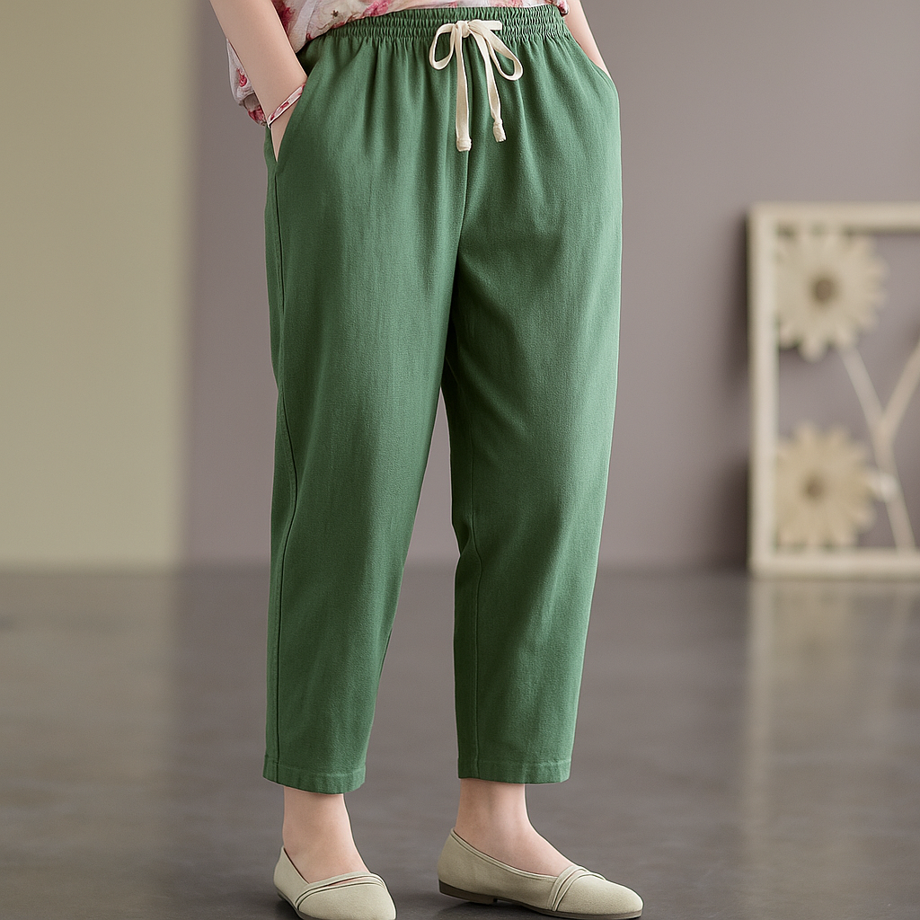 Sava Women's Linen Pants | Breathable Cotton Blend 2