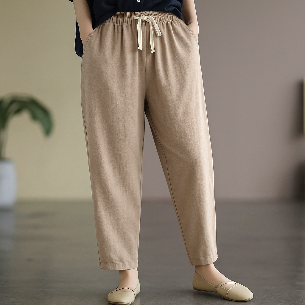 Sava Women's Linen Pants | Breathable Cotton Blend 4