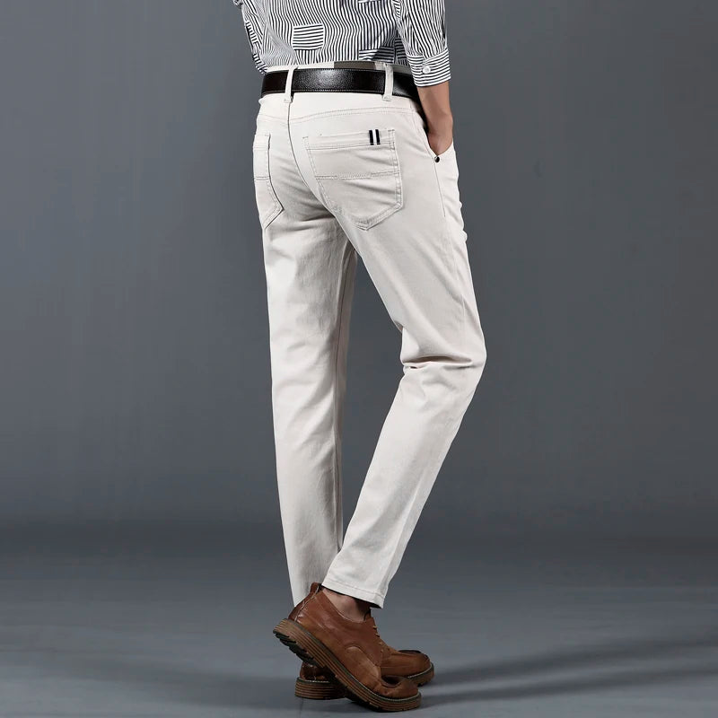 Savi Men's Slim Fit Pants | Soft Cotton Blend, Tailored Design 0