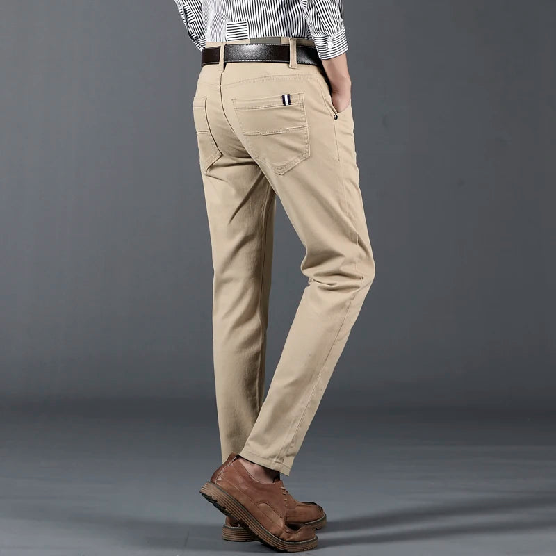 Savi Men's Slim Fit Pants | Soft Cotton Blend, Tailored Design 5