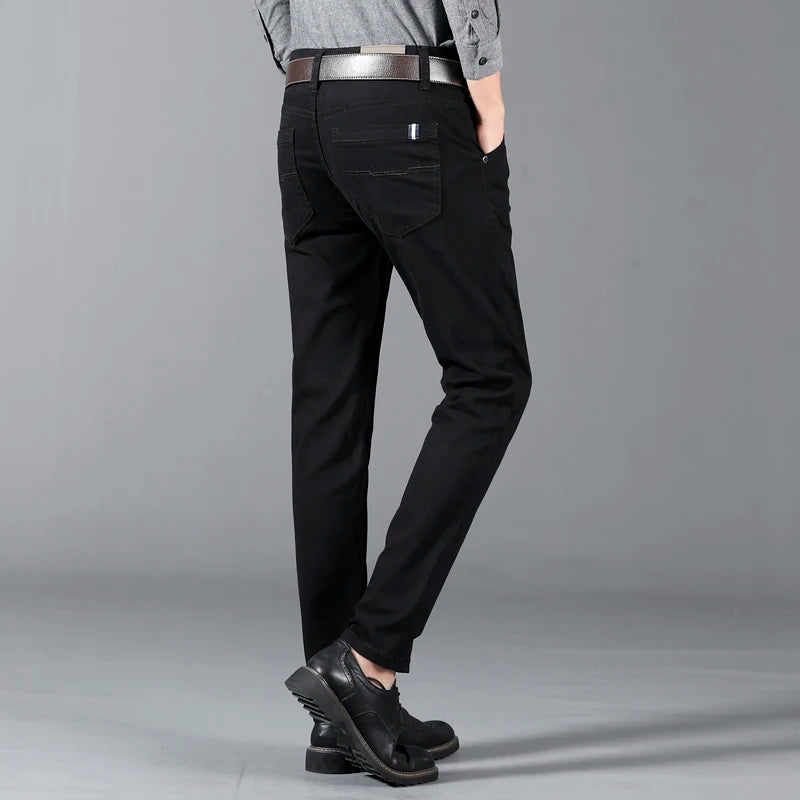 Savi Men's Slim Fit Pants | Soft Cotton Blend, Tailored Design 6