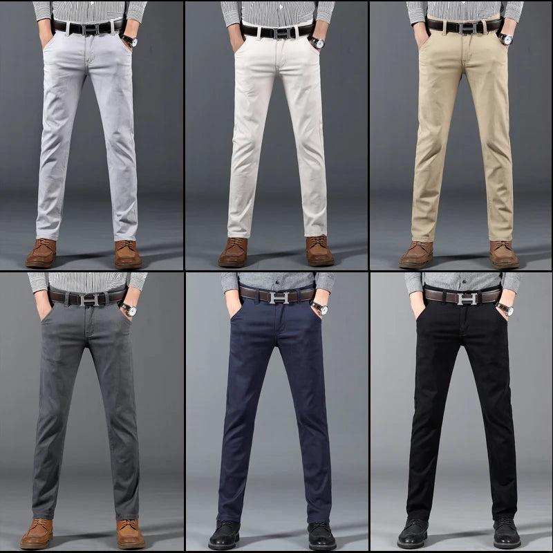 Savi Men's Slim Fit Pants | Soft Cotton Blend, Tailored Design 7