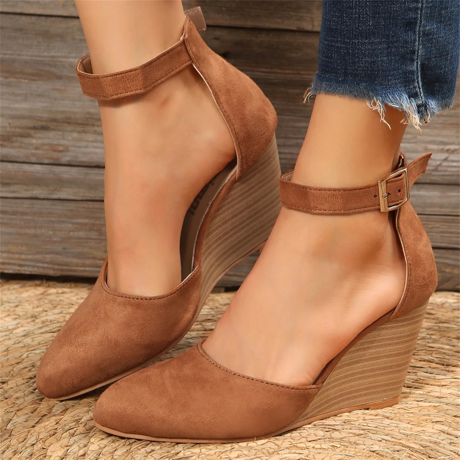 Sera Women's Wedge Heel | Premium Suede, Comfortable 2