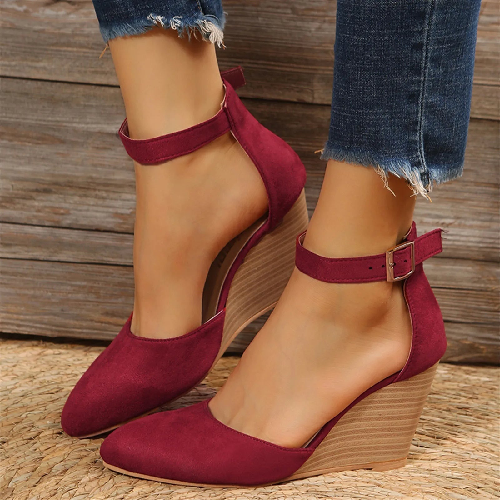 Sera Women's Wedge Heel | Premium Suede, Comfortable 3