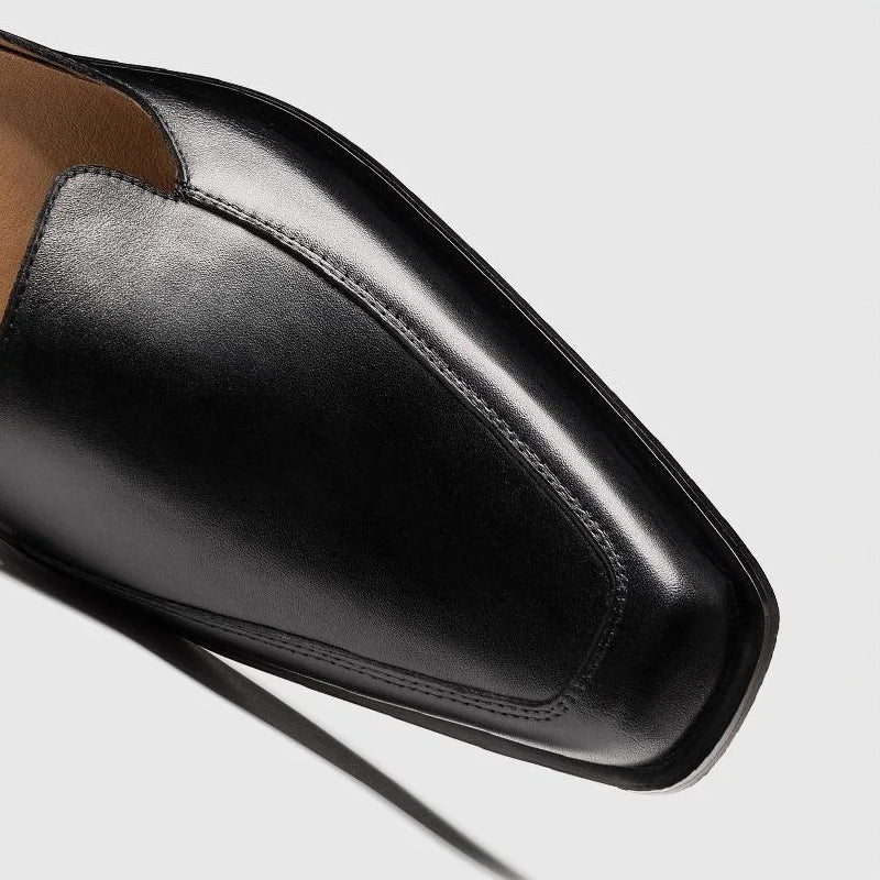 Theodore Men's Sandals | Black Leather, Contemporary Design 3