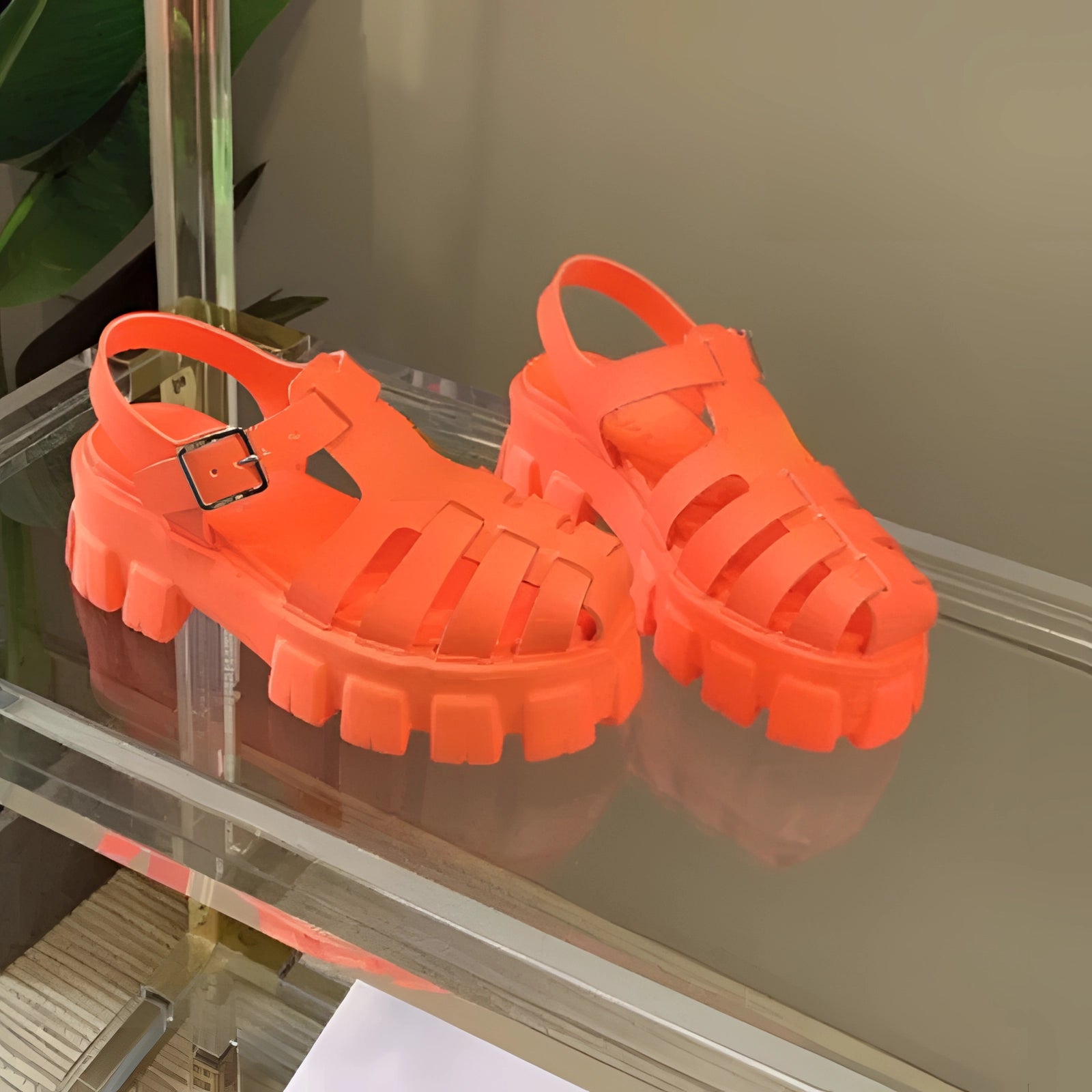 Tina Women's Platform Sandals | Open Toe, Adjustable Buckle 3